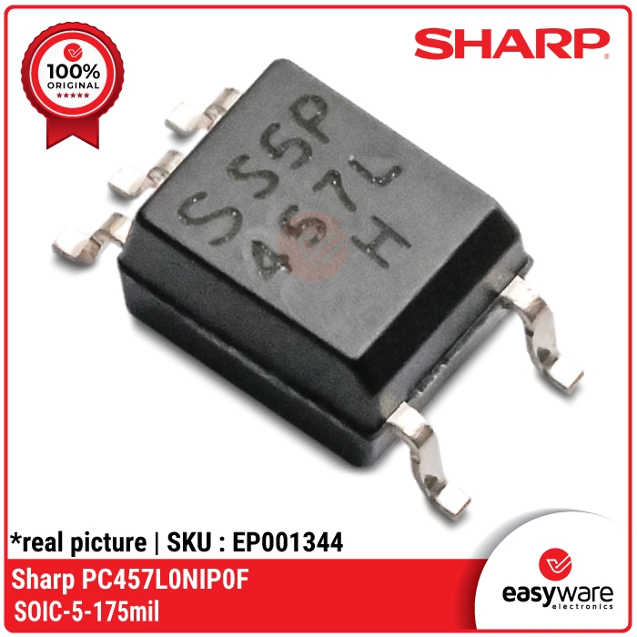 Sharp PC457L0NIP0F SOIC-5-175mil Optoisolators, Logic Output Optoisolators