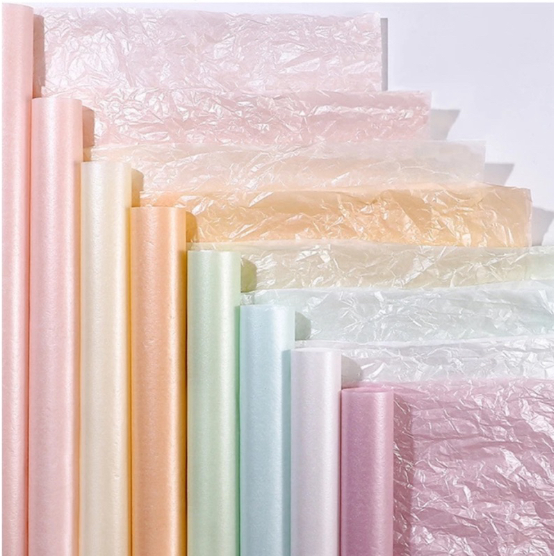 

Flower Wrapping Pearl Pear Paper Sydney Tissue Waterproof Korean Pear Kertas Bunga Buket Florsit Wrapping