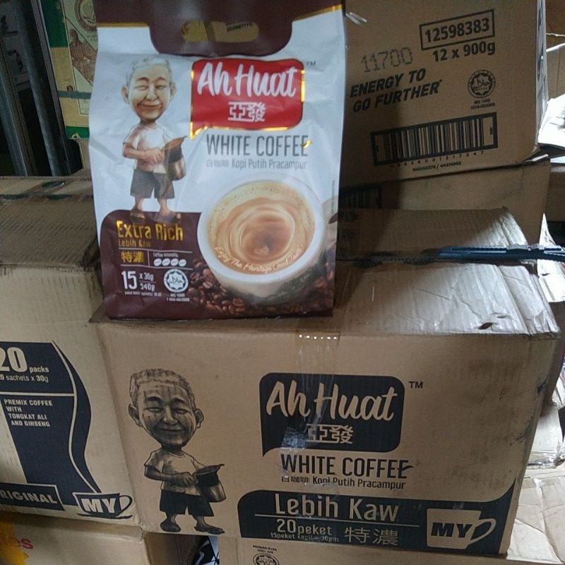

Ah Huat white coffee Extra rich ORI Malaysia/ dus