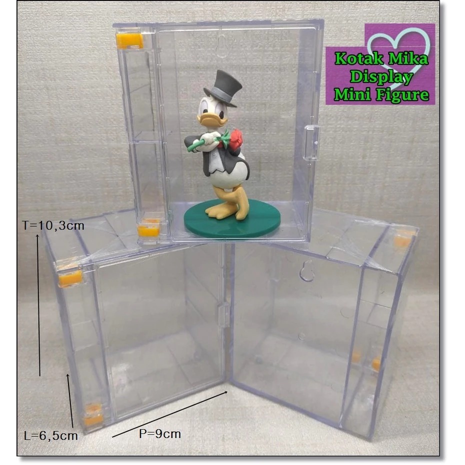 Kotak Mika Akrilik Display Pajangan Mini Figure Tinggi 10,3cm