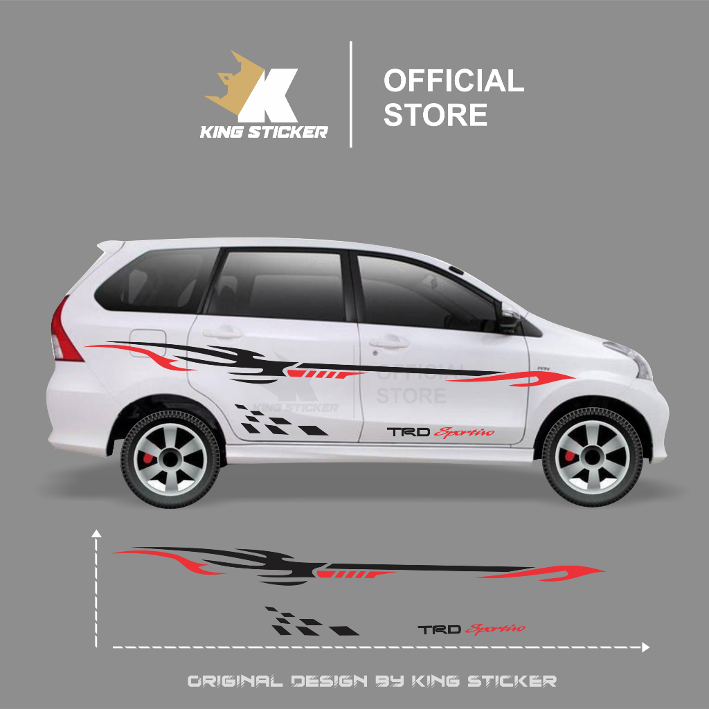 Sticker Avanza sticker mobil toyota avanza striping avanza stiker mobil avanza stiker trd sportivo