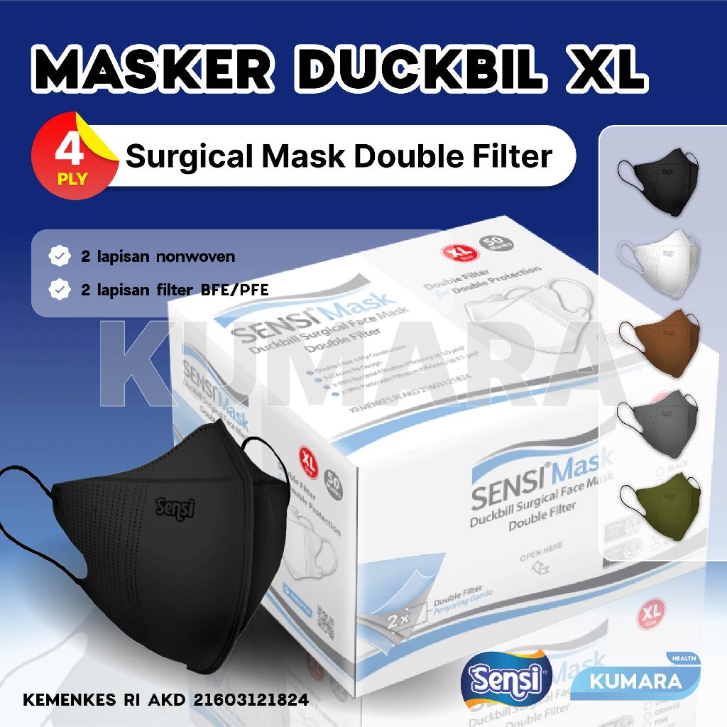 SENSI - Masker Duckbil XL 4 Ply
