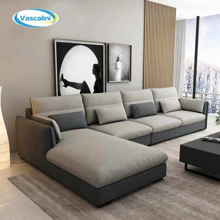 Sofa Minimalis Ruang Tv Keluarga Mewah Letter L