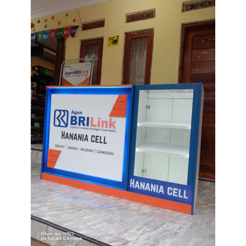 meja kasir etalase BRI link