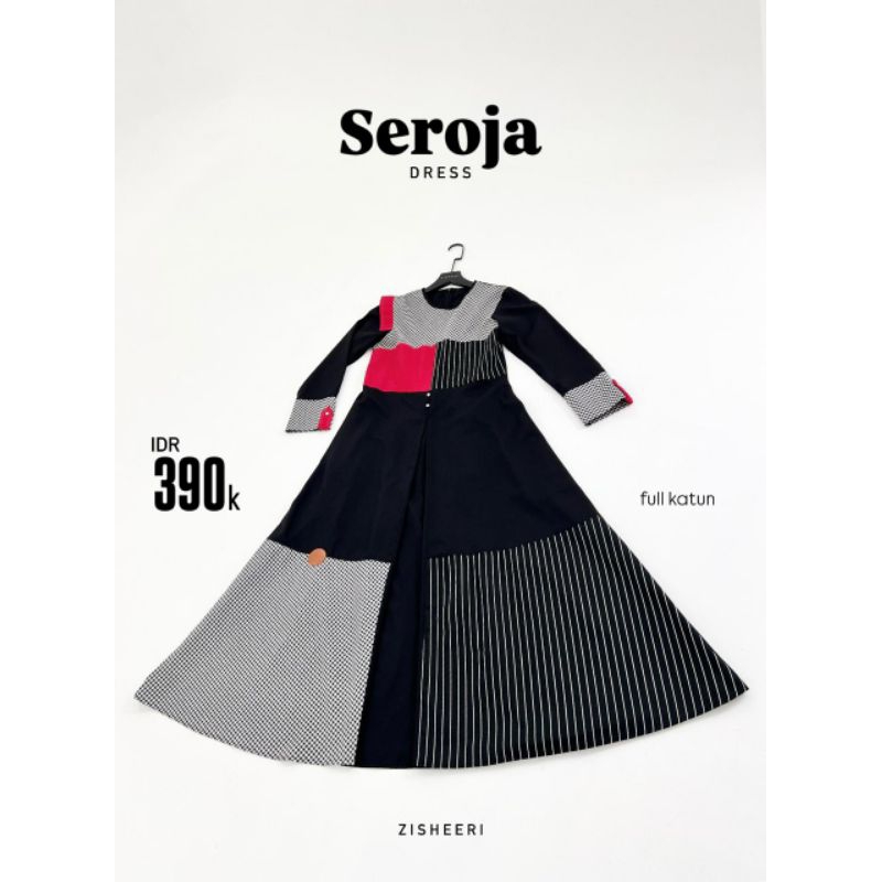 zisheeri Seroja gamis abaya kekinian
