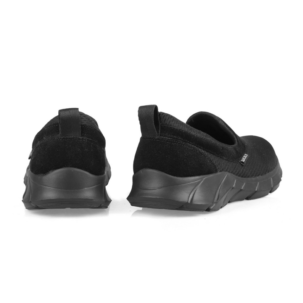 Ferdian Black |Local Pride Style x Quickly| Sepatu Sneakers Pria Sepatu Slip On Sepatu Sneakers Casu