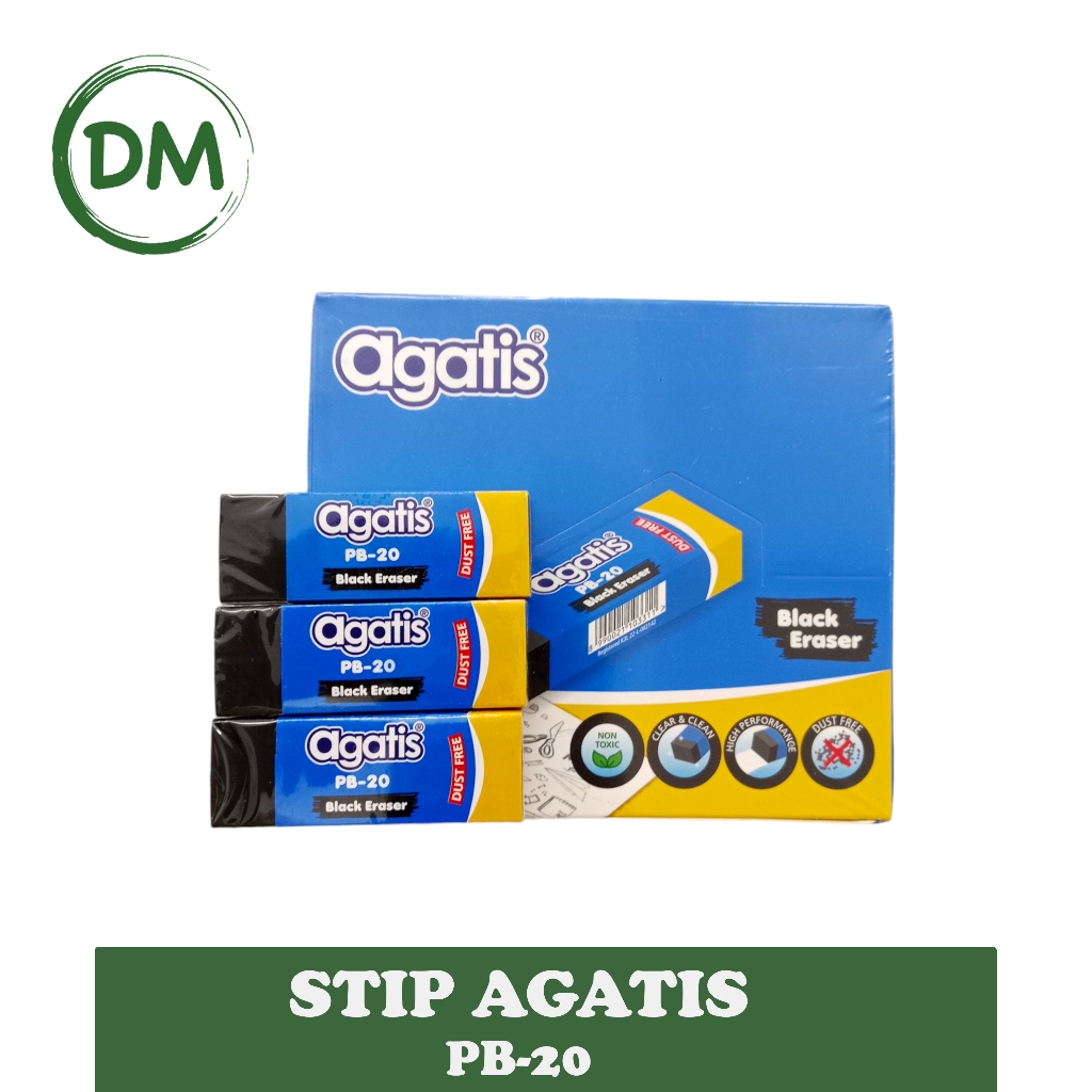 

AGATIS PB20 BESAR HITAM PENGHAPUS STIP