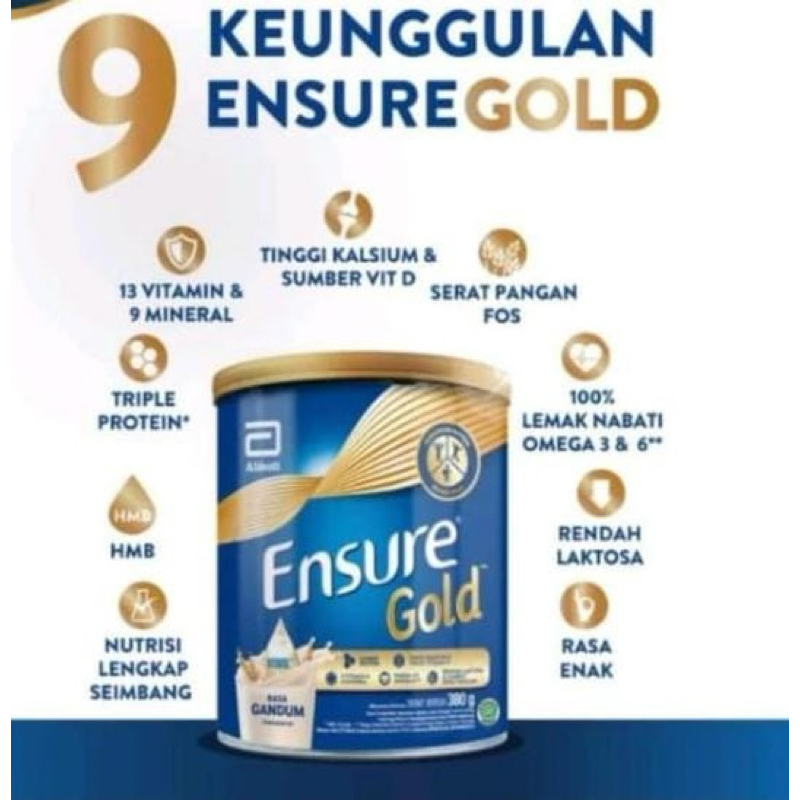 

ENSURE GOLD GANDUM 380 gr