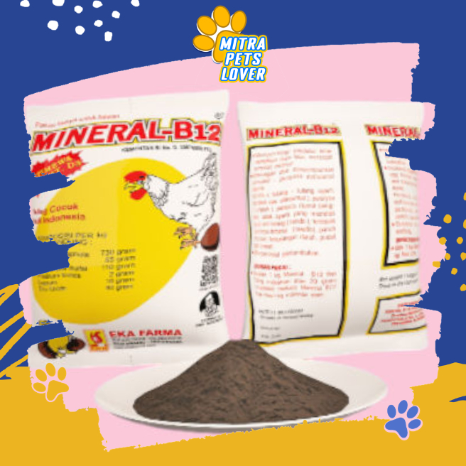 MINERAL B12 AYAM PETELUR 1KG EKA FARMA - Vitamin mineral ayam meningkatkan produksi telur pada ayam