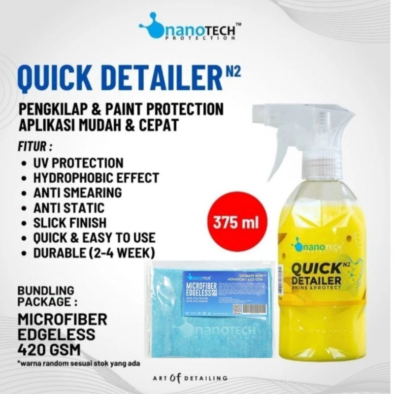 QUICK DETAILER - nanoTECH PROTECTION - PENGKILAP MOBIL MOTOR - SPRAY WAX