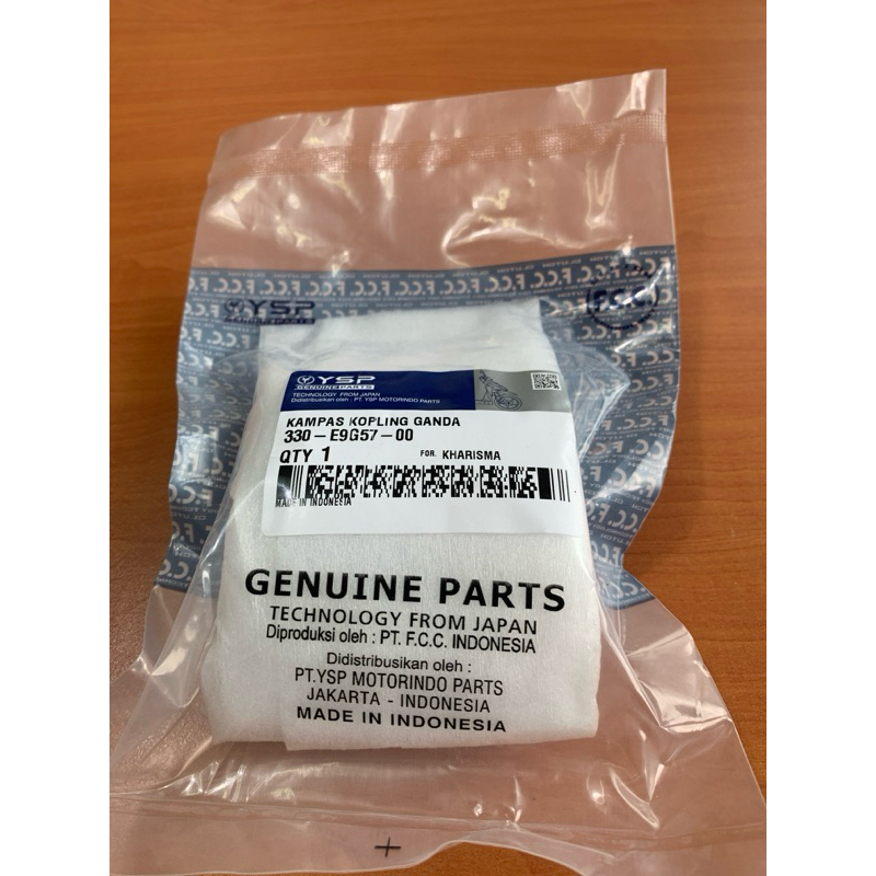 YSP Ganda Kopling Only Karisma KPH / Kampas Ganda Kopling Supra X 125 / Original FCC