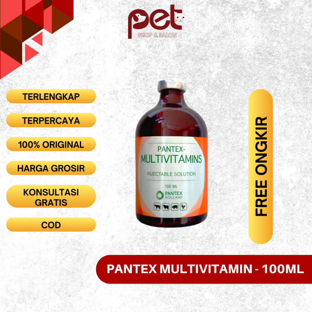 Pantex Multivitamin 100 ml - Multivitamin Pantex - Multivitamin injek - Obat injeksi - Injeksi Multi