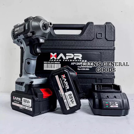 TERMURAH Impact Wrench Alat Pembuka Roda Ban Mobil / Motor Baterai Rechargeable