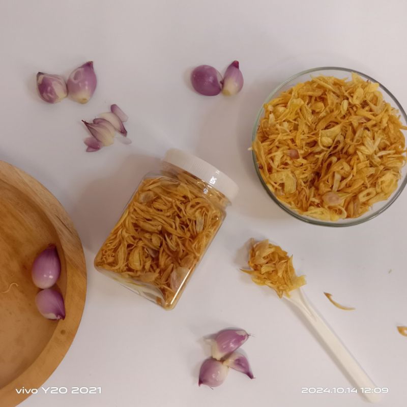 

Bawang goreng Sumenep asli kemasan toples 100gr