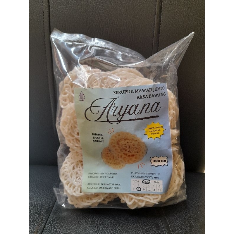 

kerupuk mentah mawar jumbo size 400gram