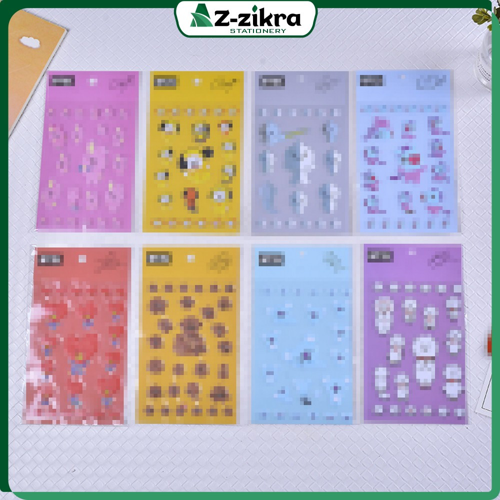

Sticker Hias Motif Karakter Bubble Kartun 3D / Sticker Timbul Karakter Menghias Handphone Laptop Az Zikra Stationery C2
