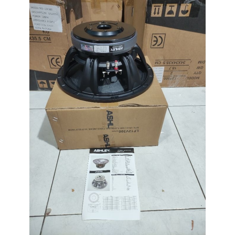 Speaker Component Ashley LF12V300 LF 12 V300 LF 12V300 Original 12 inch 12 inchi Mid Low 600-1000 Wa