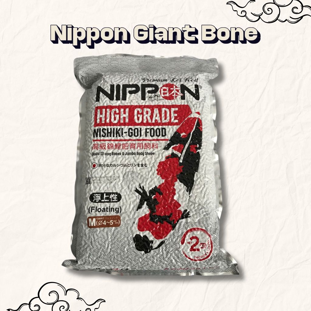 Nippon Giant Bone Koi Food 2KG S/M/L - Pakan Koi Jepang - Pakan Koi Import