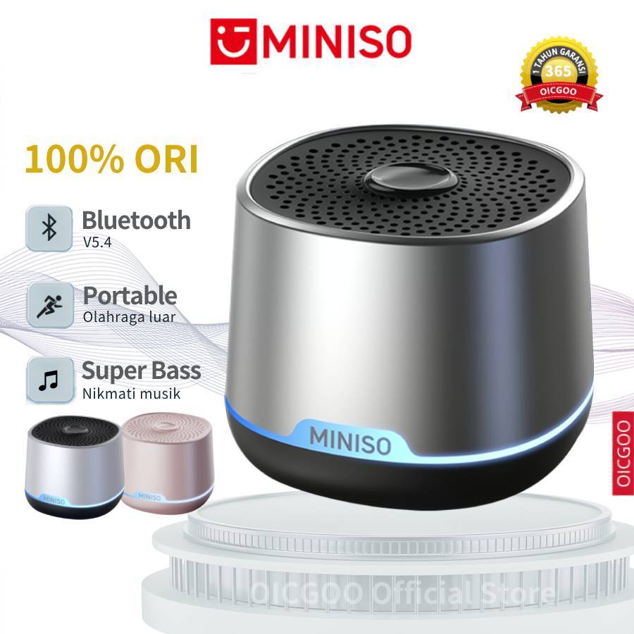 Original MINISO M100 Bluetooth Speaker Mini TWS Super Bass True Wireless HD Stereo Portable Audio Bl
