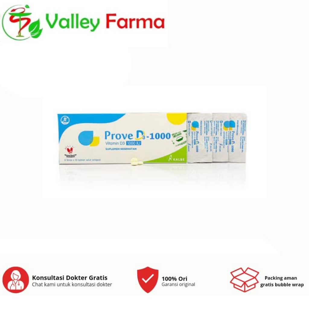 PROVE D3 Tablet - Vitamin D3 1000 IU 1 strip