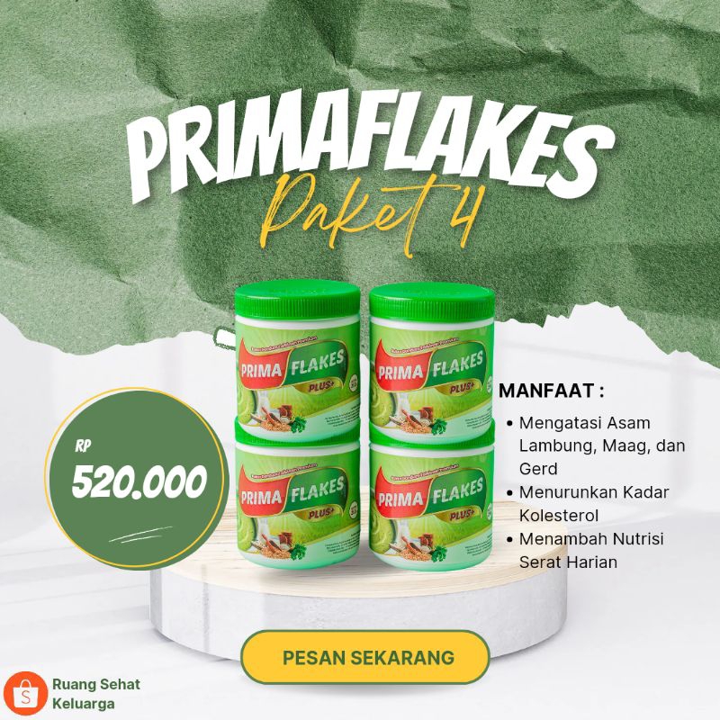 

PAKET 4 - PRIMAFLAKES BUBUR SEREAL GANDUM TALBINAH BANTU ATASI MAAG ASAM LAMBUNG GERD