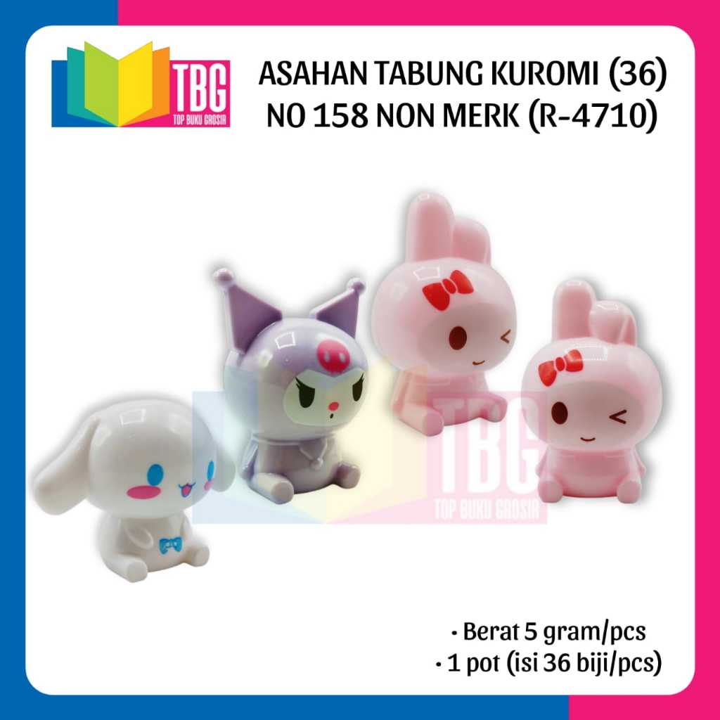 

1 PCS ASAHAN TABUNG KUROMI (36) NO 158 NON MERK / OROTAN BENTUK KUROMI / RAUTAN LUCU (R-4710)