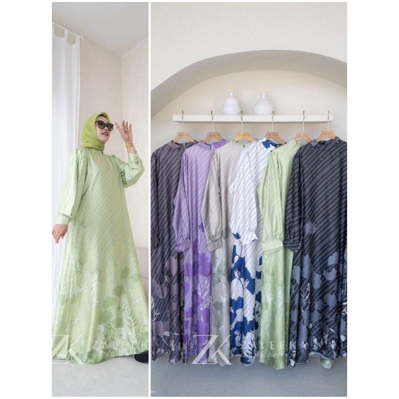 MONOGRAM ZALEEKA, gamis simple kekinian