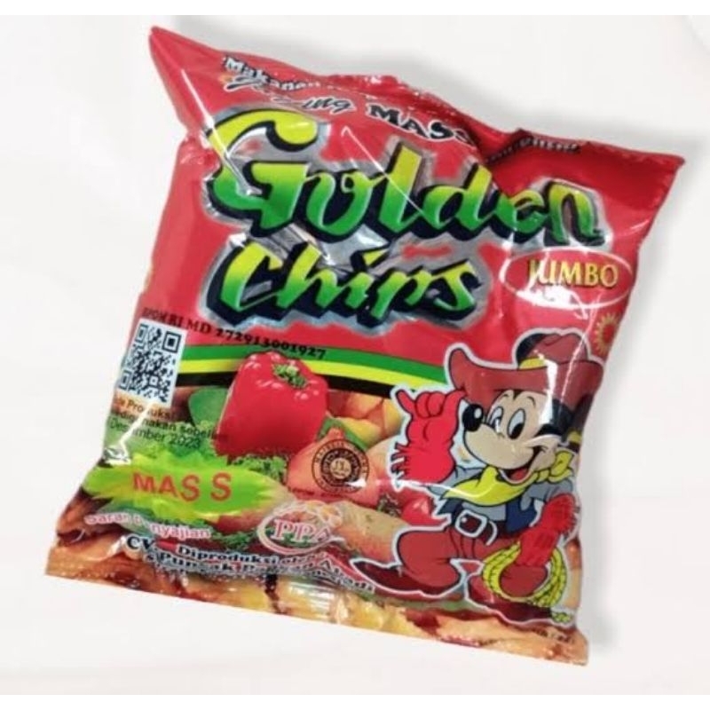 

golden chips snack jadul 90an