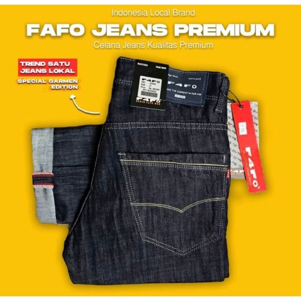 CELANA JEANS FAFO ORIGINAL IMPORT / HIQH QUALITY BRAND / JEANS PRIA TERBARU