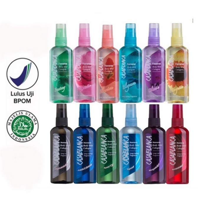 AS Casablanca Body Mist Cologne | Parfume minyak Wangi 50 /100 ml