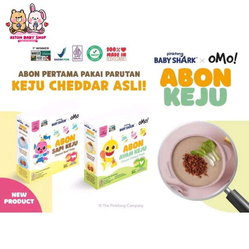 

Omo x Pinkfong Baby Shark Abon Ayam Keju / Abon Sapi Keju - Omo Chicken / Beef Floss