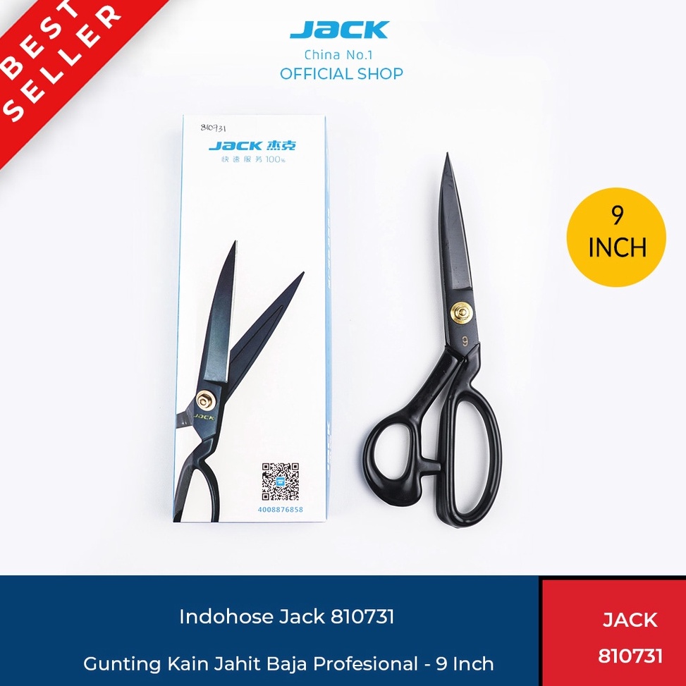 

KODE U7J7 Jack 81731 Gunting Kain Jahit Baja Profesional 9 Inch