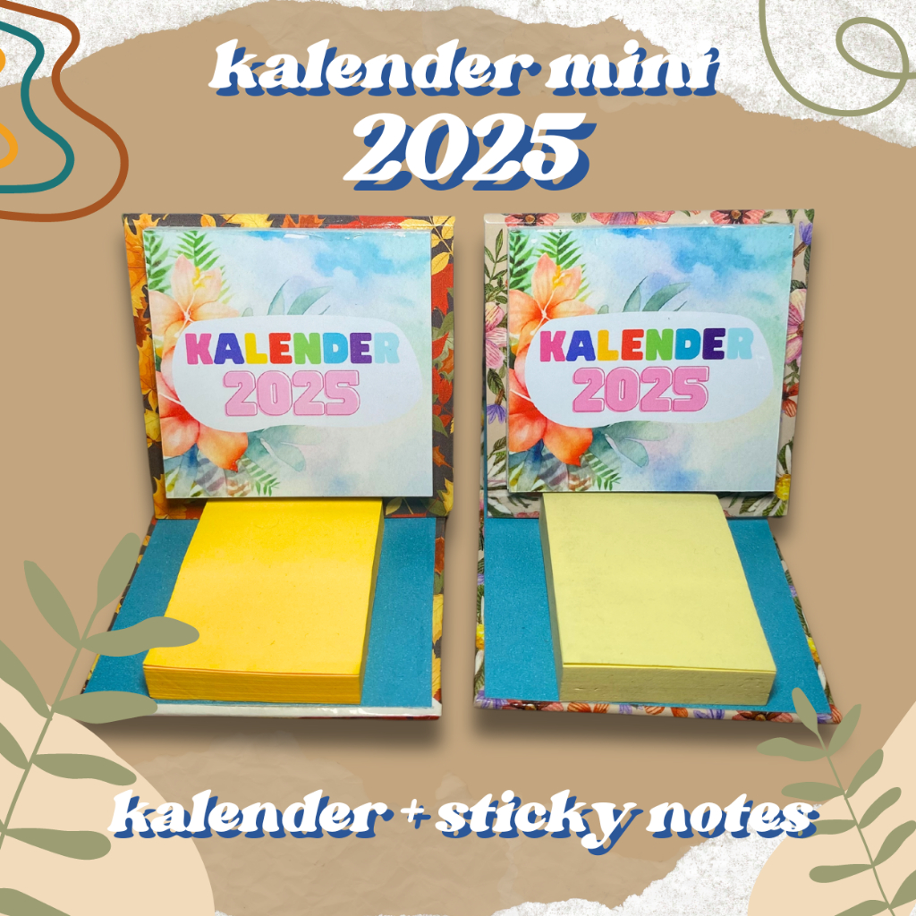 

kalender 2025 sticky notes mini - kalender custom