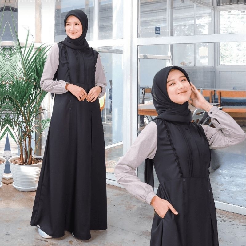 [ETHICA] GAMIS ETHICA AYUMI 414 PHANTOM BLACK GAMIS HITAM
