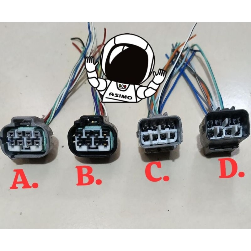 for headlight new mitsubishi pajero sport dakar triton outlander delica kuda original kabel soket so