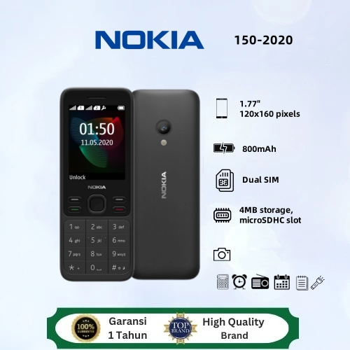 HP Nokia 150 (2020) - Murah Cuci Gudang dengan Fitur SMS dan Radio FM Handphone Android