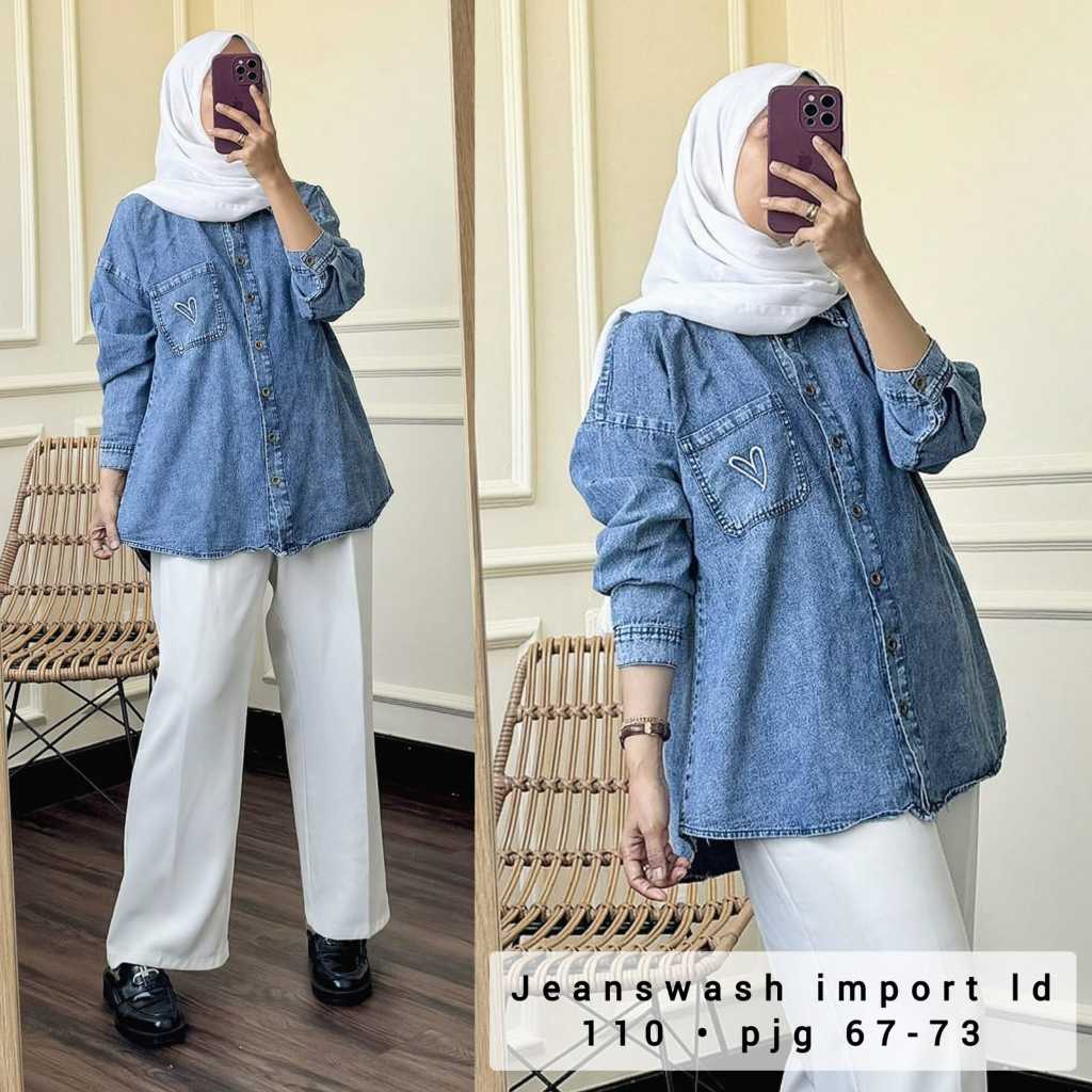 Kemeja Jeans Wanita | Kemeja Denim Wanita | Kemeja Jeans | Kemeja Denim | Kemeja Denim Wanita Import