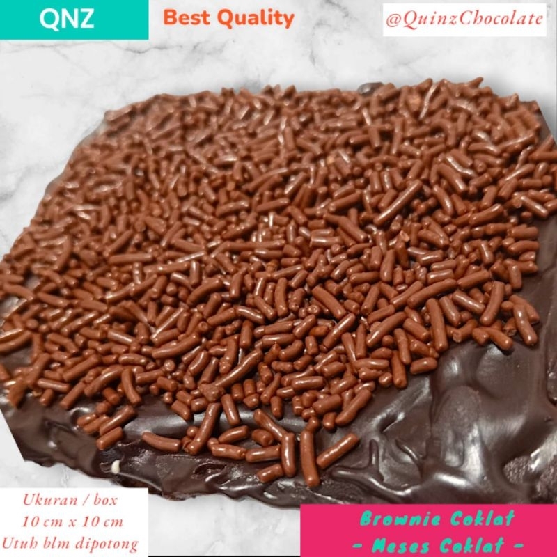 

Quinz Fudgy Brownies Coklat banyak Varian / enak 3 / uk 10 x10