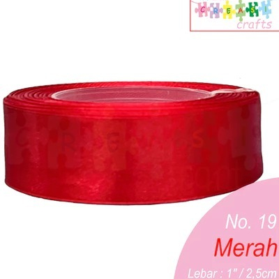 

(PER METER) PITA SATIN BUKET 2,5CM ATAU 1 INCH PITA KAIN POLOS PERMETER