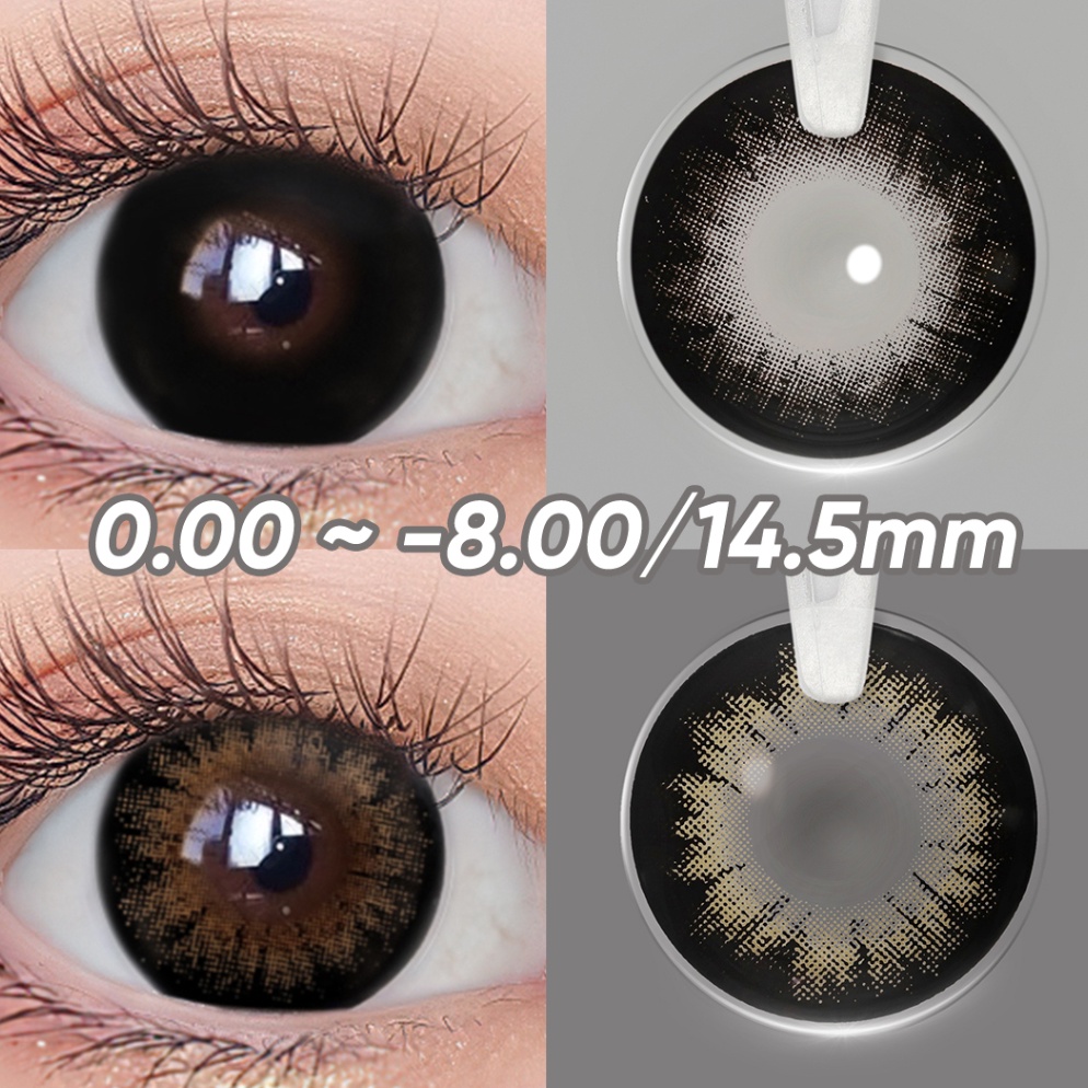 Extra promo 8 Softlens Minus 145MM Soflens Minus Hitam Softlens Mata Normal Lensa Kontak Warna Alami