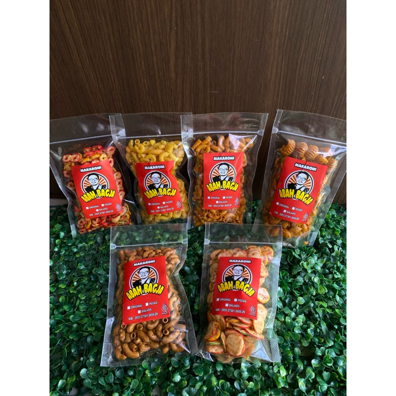 

Beli 1 dapat 6 | Cemilan enak by Makaroni Abah Bagja kemasan 100gr pouch