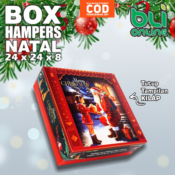 

Box Natal 24 x 24 x 8 / Box Christmas / Hampers Natal / Dus Natal / Kardus Natal