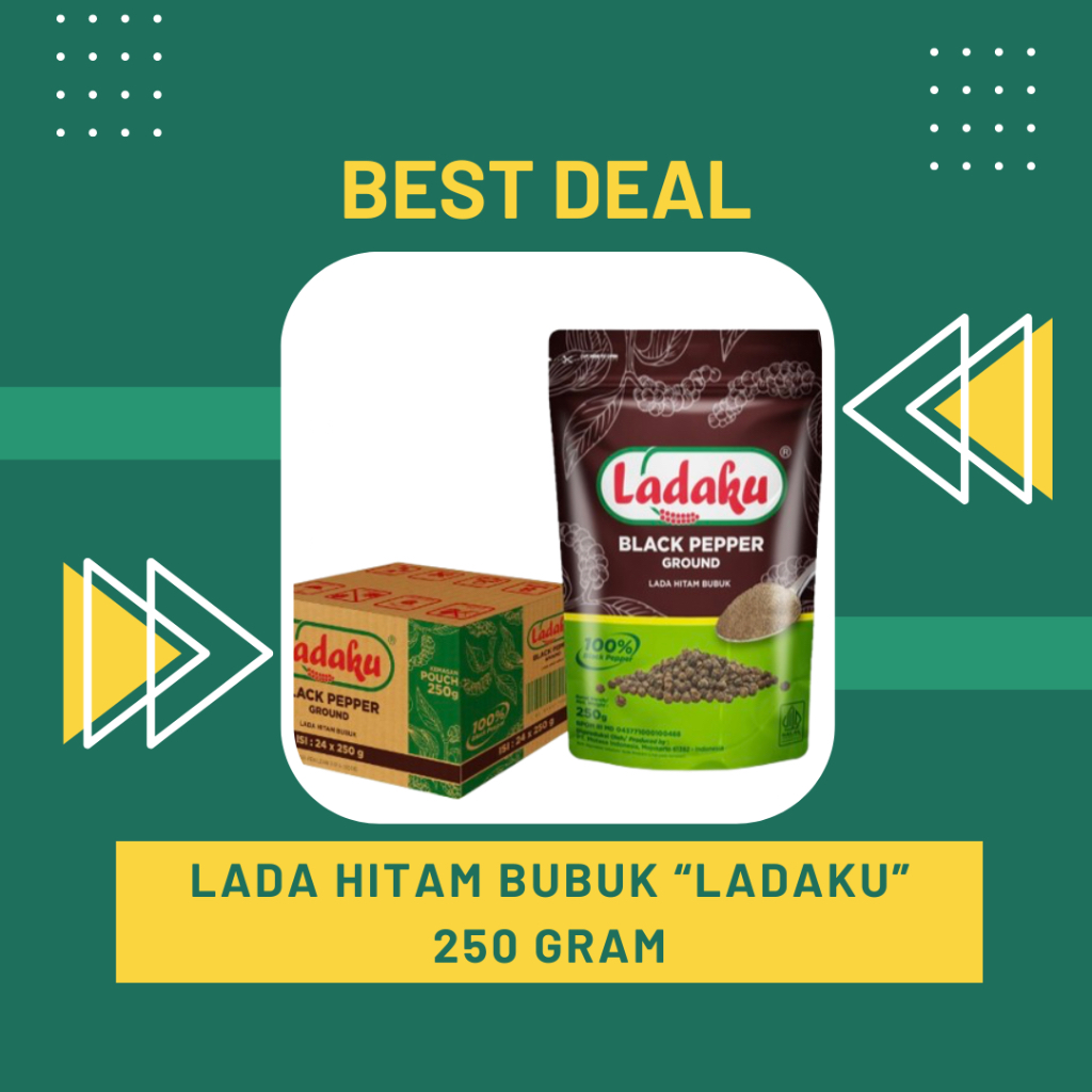 

Lada Hitam Bubuk Ladaku / Blackpepper Ladaku 250 gr