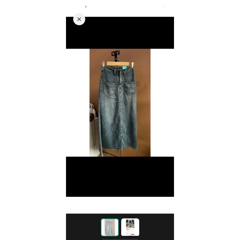 rok jeans jiniso preloved