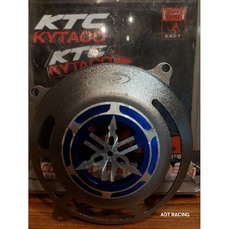 tutup kipas mio J KTC logo yamaha biru