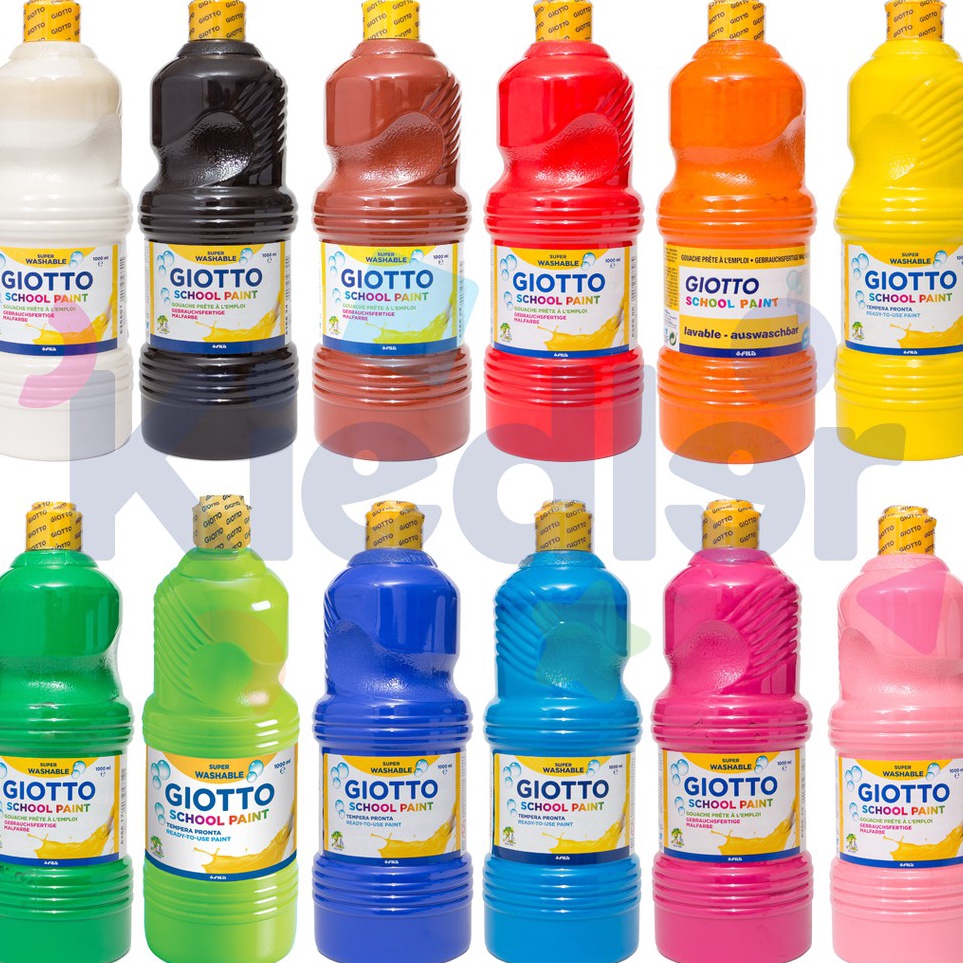 

KODE P1P Giotto Washable School Paint 1L Cat Lukis Anak Gambar