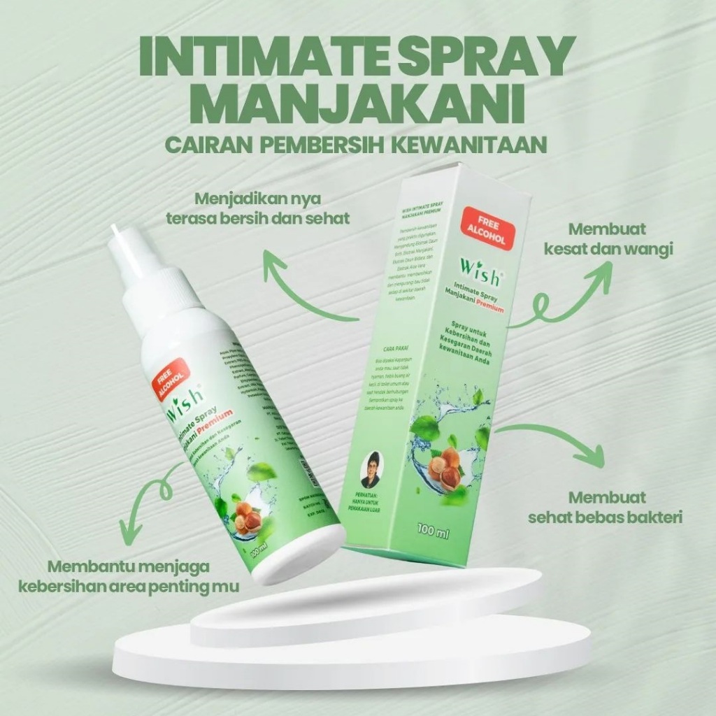 WISH Intimate Spray Manjakani - 100% Asli Racikan Dokter Boyke Dian Nugraha