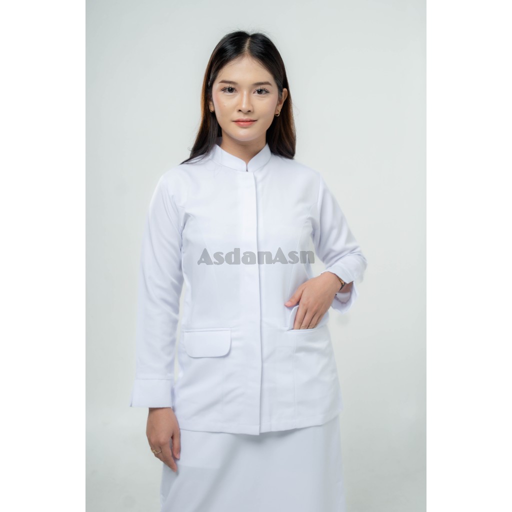 BAJU DINAS PUTIH WANITA ATASAN PUTIH WANITA