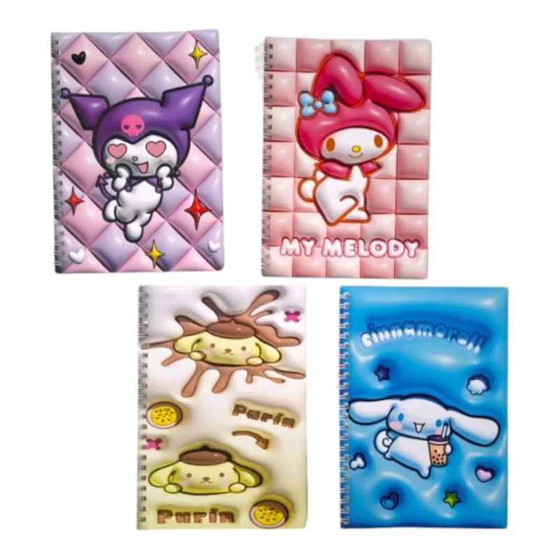 

Notebook/Buku Spiral Karakter Sanrio/Kuromi/Lotsoo
