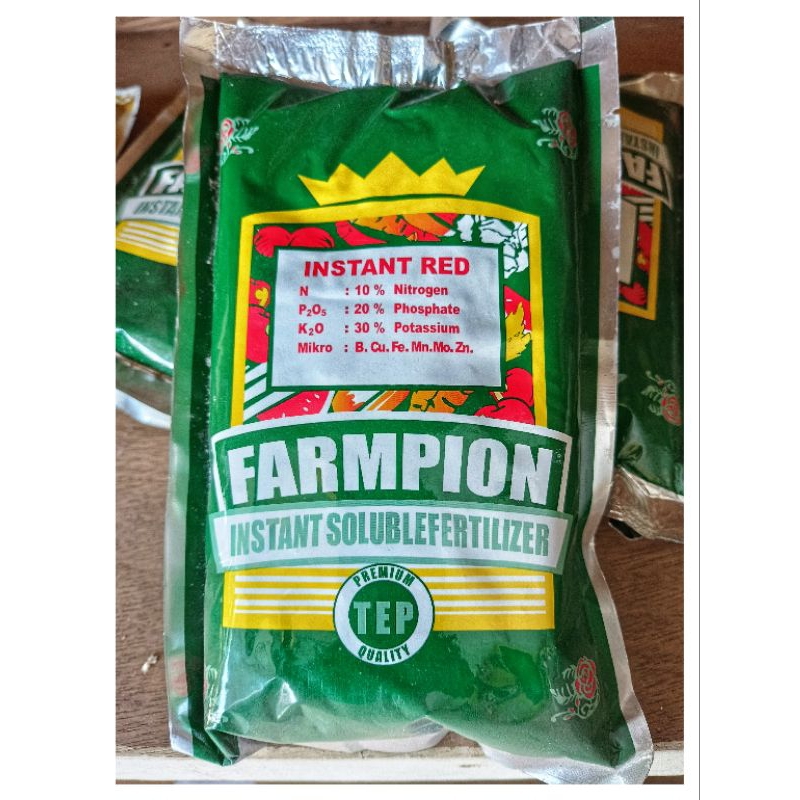 Pupuk buah Farmpion merah NPK 10-20-30 + TE 500gr
